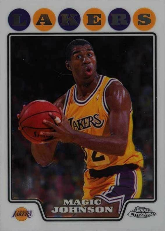 2008 Topps Chrome Magic Johnson #171 Basketball Card