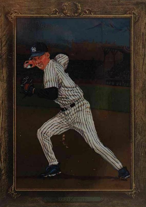 2007 Topps Turkey Red Chrome Derek Jeter #95 Baseball Card