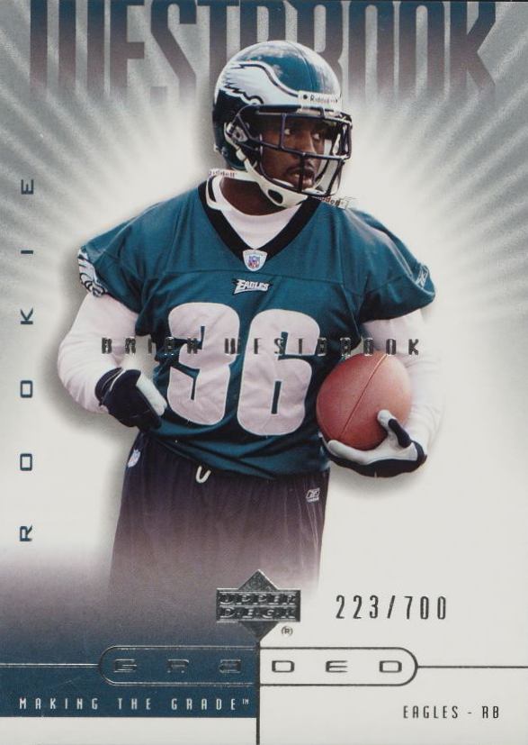 2002 Upper Deck Graded Brian Westbrook #141 Football Card