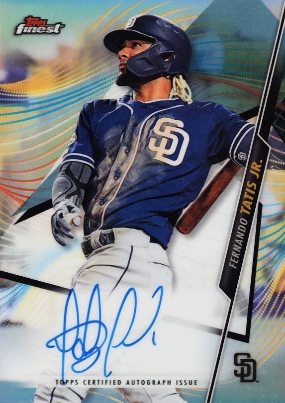 2020 Finest Autographs Fernando Tatis Jr. #FAFTJ Baseball Card