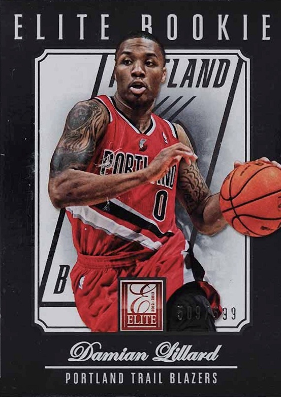 2012 Panini Elite Damian Lillard #257 Basketball Card