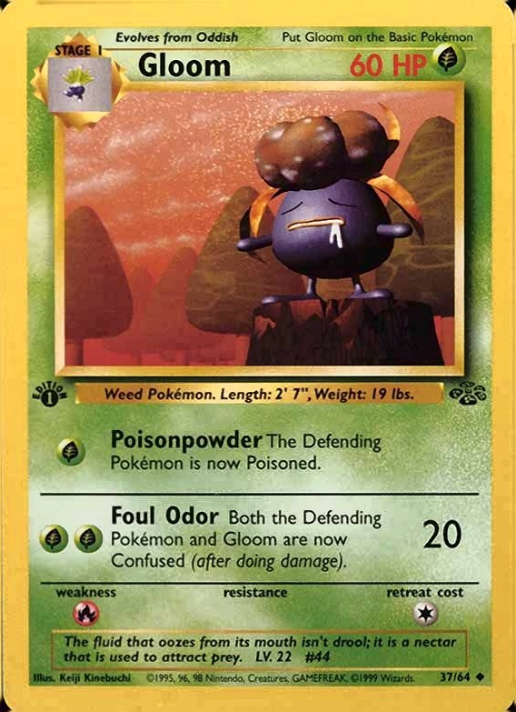 1999 Pokemon Jungle Gloom #37 TCG Card