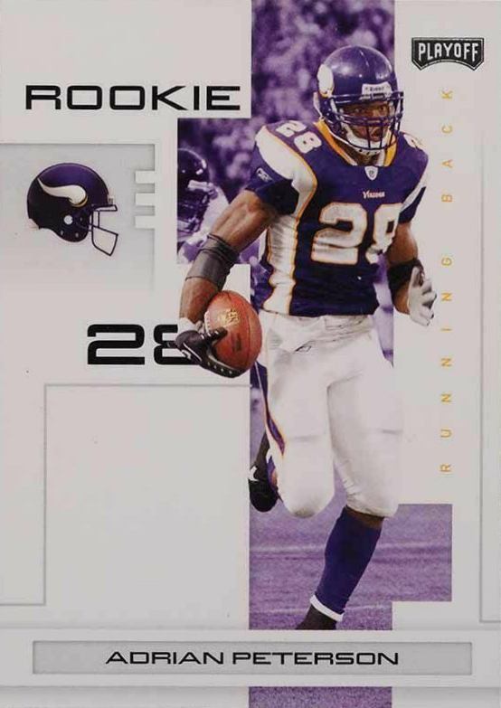 2007 Playoff NFL Playoffs Adrian Peterson #101 Football Card