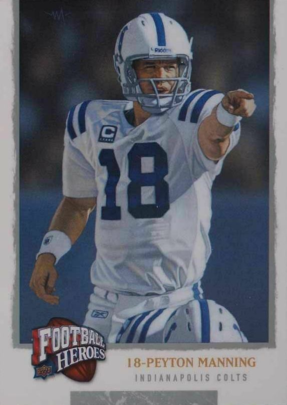 2008 Upper Deck Heroes Peyton Manning #77 Football Card