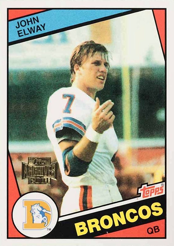 2001 Topps Archives John Elway #44 Football Card