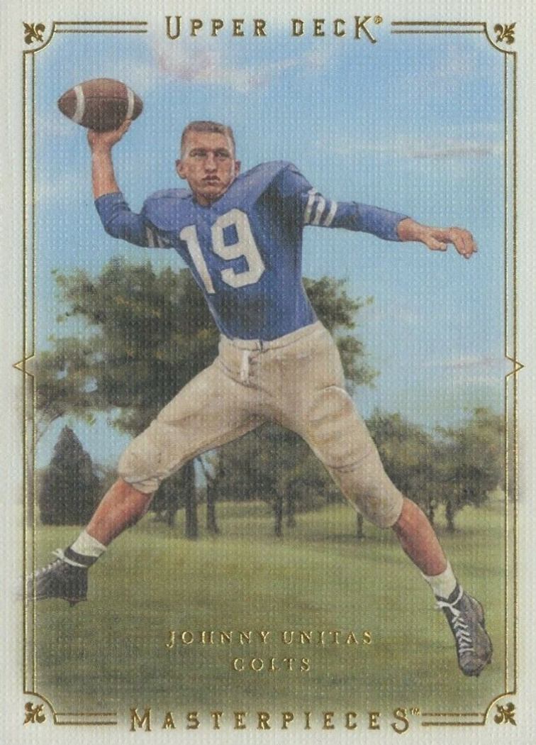 2008 Upper Deck Masterpieces Johnny Unitas #50 Football Card