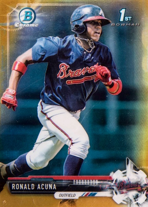 2017 Bowman Chrome Mini Ronald Acuna #BCP127 Baseball Card