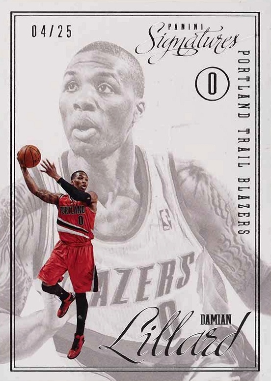 2012 Panini Signatures Chase Rookies Damian Lillard #24 Basketball Card