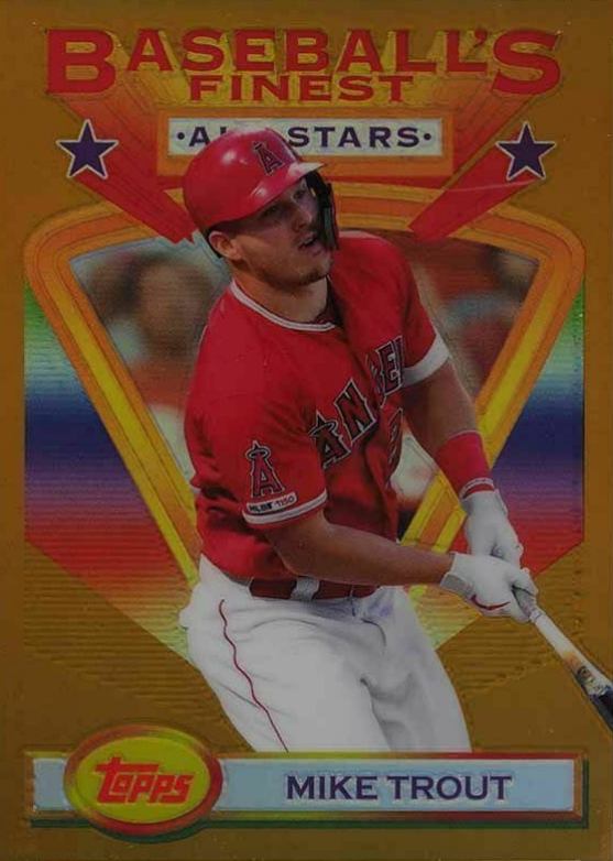 2020 Finest Flashbacks Mike Trout #116 Baseball Card