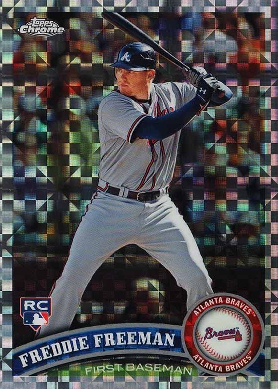 2011 Topps Chrome Freddie Freeman #173 Baseball Card