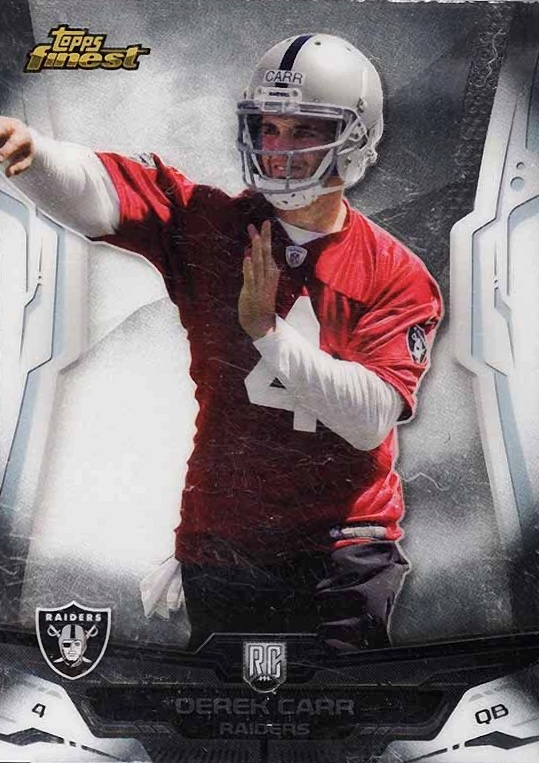 2014 Finest Derek Carr #122 Football Card