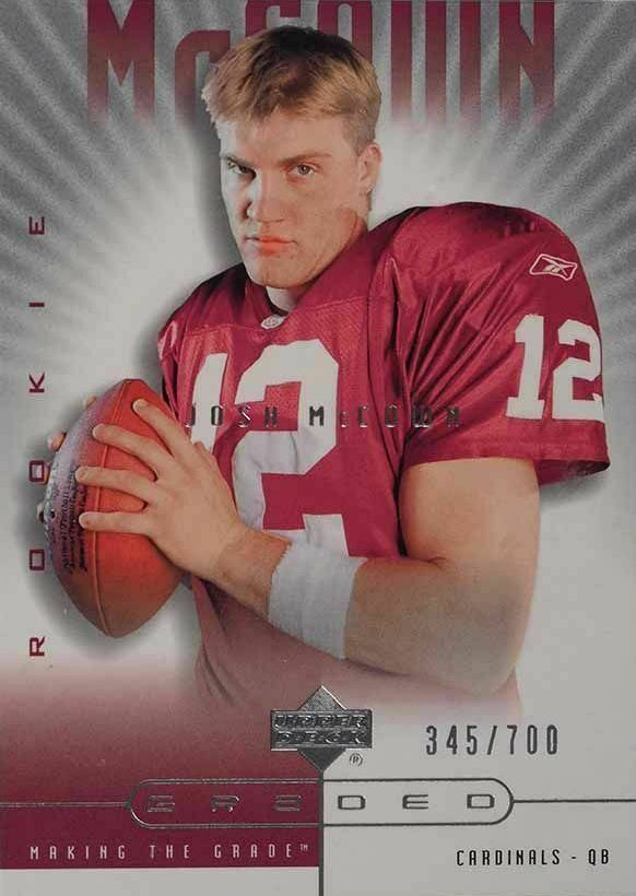 2002 Upper Deck Graded Josh McCown #122 Football Card