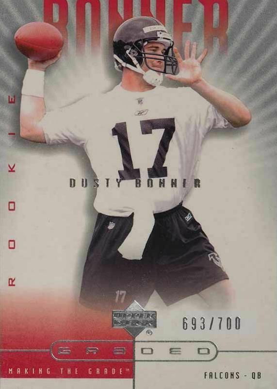 2002 Upper Deck Graded Dusty Bonner #105 Football Card