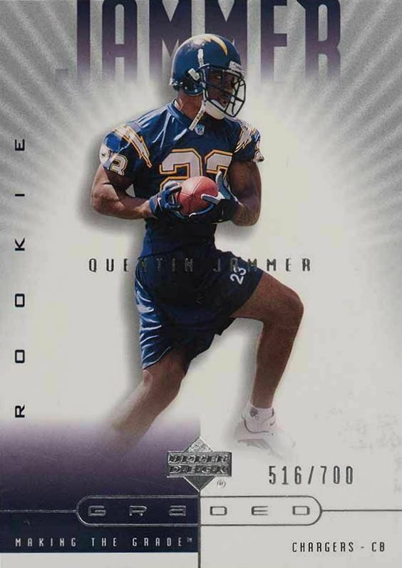 2002 Upper Deck Graded Quentin Jammer #116 Football Card