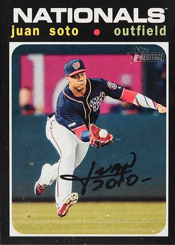 2020 Topps Heritage Juan Soto #403 Baseball Card