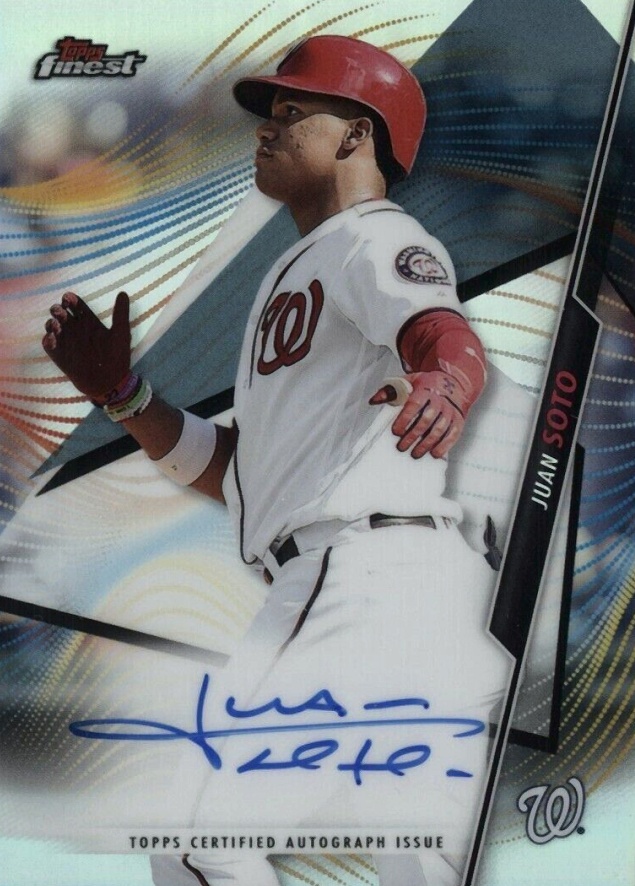 2020 Finest Autographs Juan Soto #FAJS Baseball Card