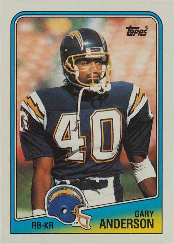 1988 Topps Gary Anderson #205 Football Card