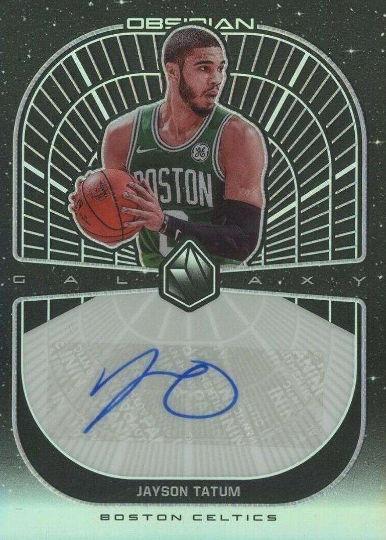 2019 Panini Obsidian Galaxy Autographs Jayson Tatum #GAJTT Basketball Card