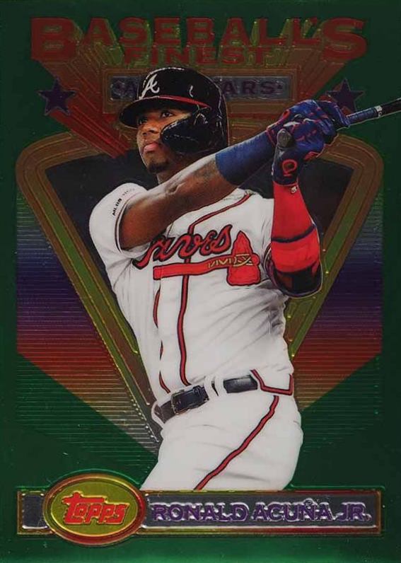 2020 Finest Flashbacks Ronald Acuna Jr. #99 Baseball Card