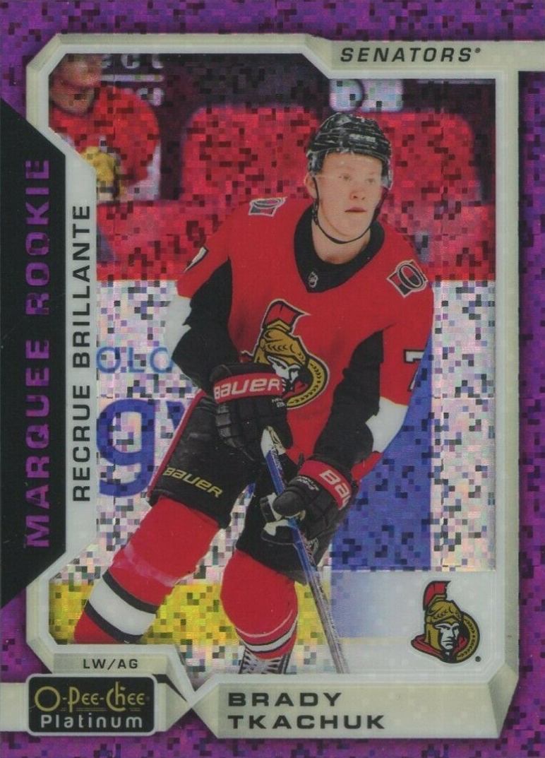 2018 O-Pee-Chee Platinum Brady Tkachuk #170 Hockey Card