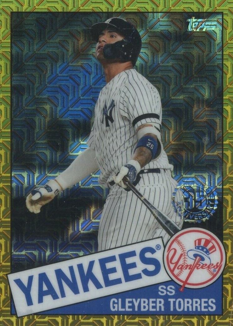 2020 Topps Silver Pack 1985 Chrome Promo Gleyber Torres #29 Baseball Card