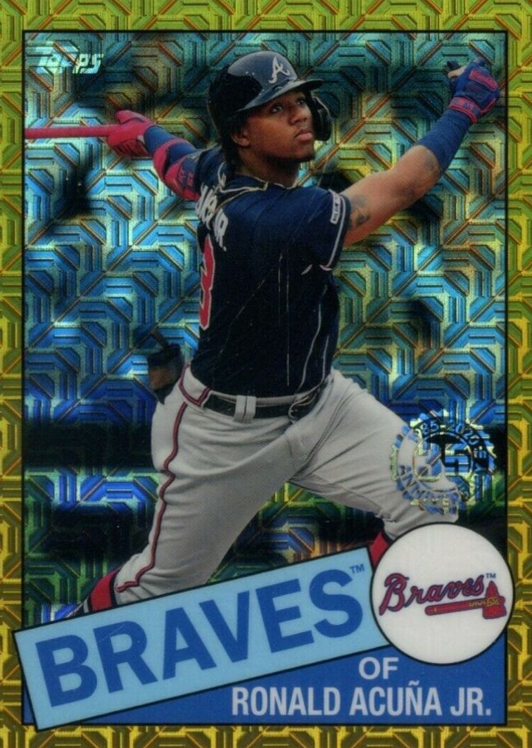 2020 Topps Silver Pack 1985 Chrome Promo Ronald Acuna Jr. #3 Baseball Card