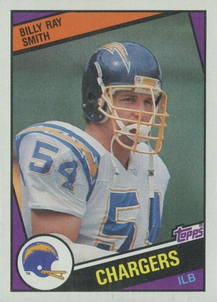 1984 Topps Bill Ray Smith #184 Football Card