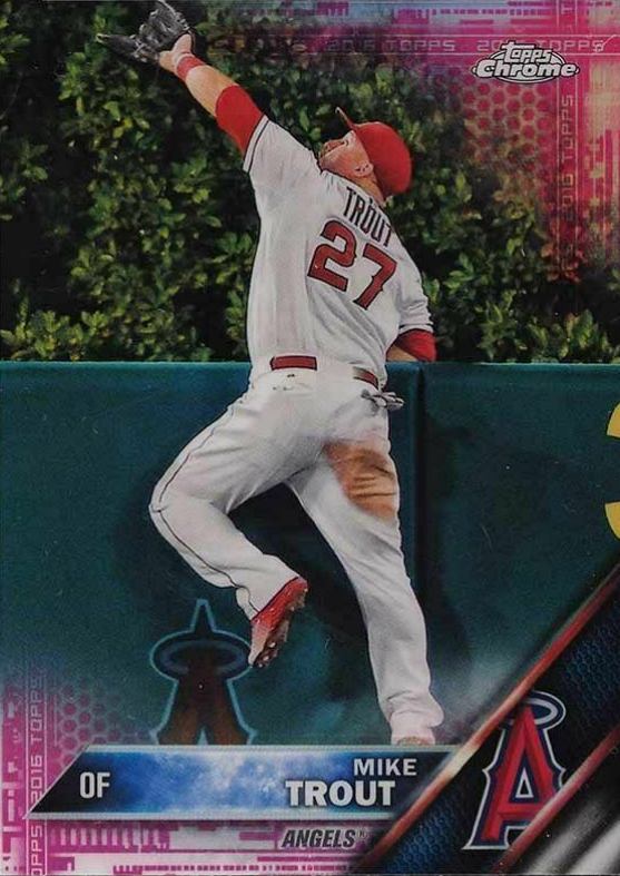 2016 Topps Chrome Mike Trout #1 Baseball Card