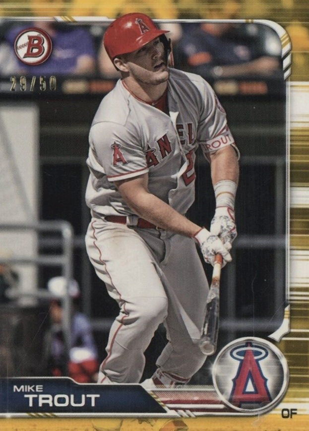 2019 Bowman Mike Trout #1 Baseball Card