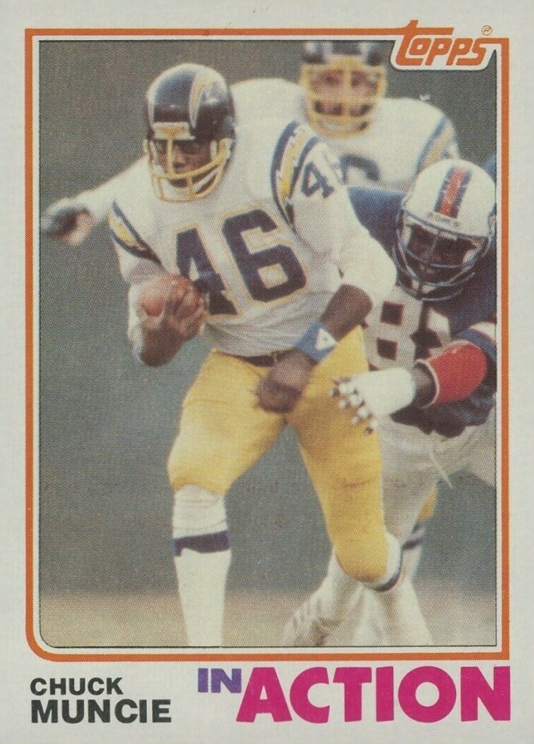 1982 Topps Chuck Muncie #237 Football Card