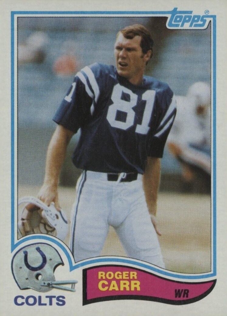 1982 Topps Roger Carr #12 Football Card