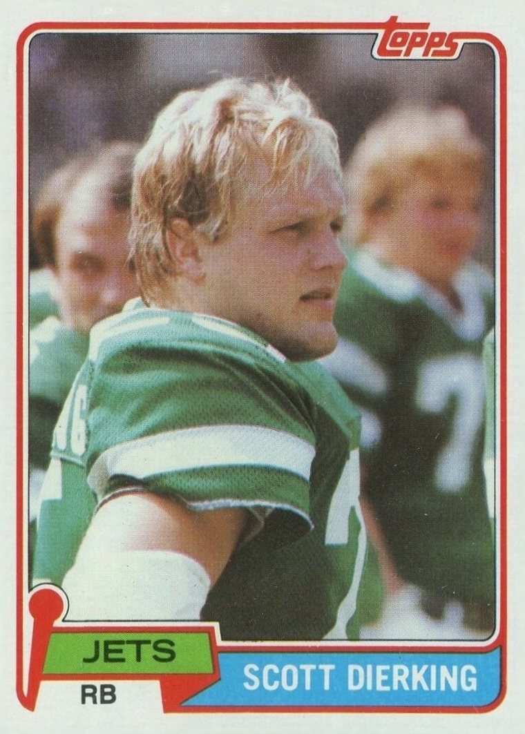 1981 Topps Scott Dierking #484 Football Card