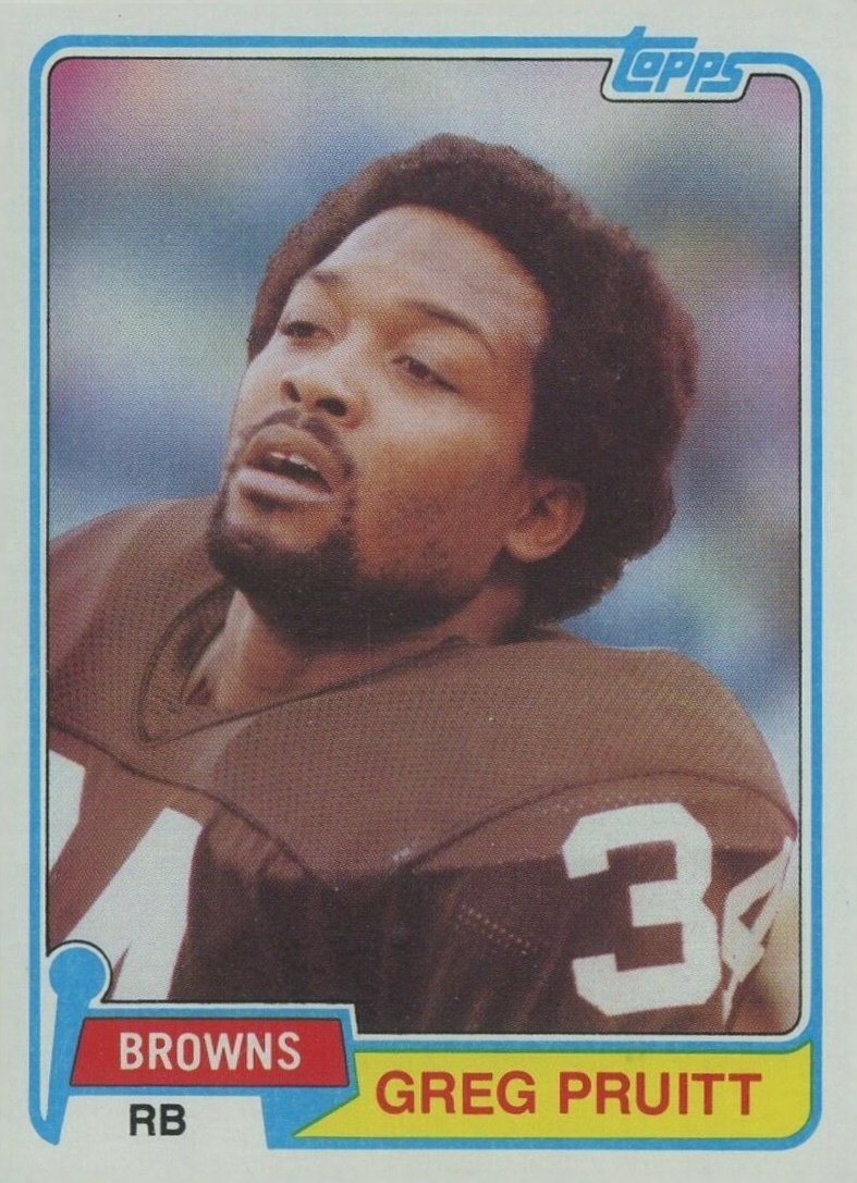 1981 Topps Greg Pruitt #415 Football Card