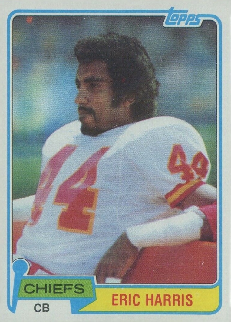 1981 Topps Eric Harris #354 Football Card