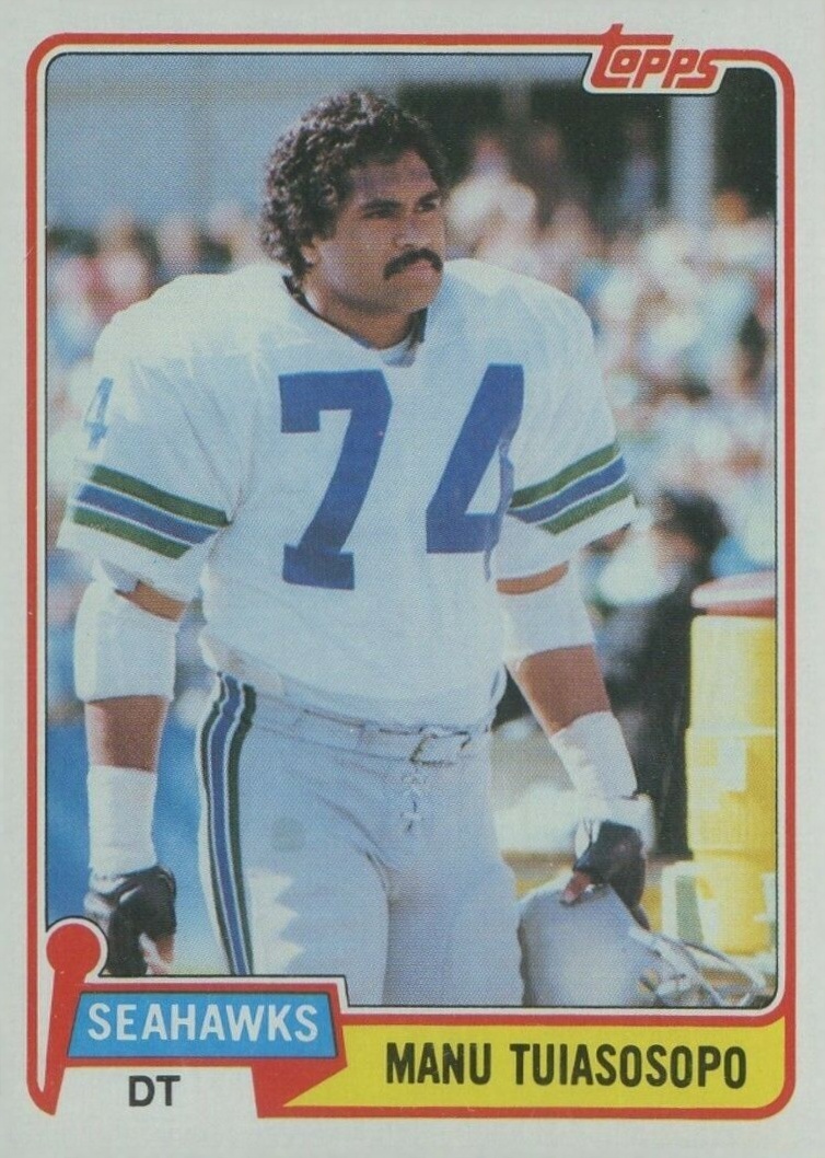 1981 Topps Manu Tuiasosopo #320 Football Card