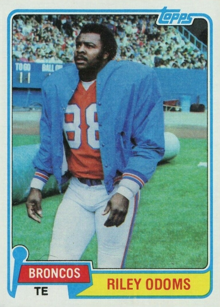 1981 Topps Riley Odoms #307 Football Card