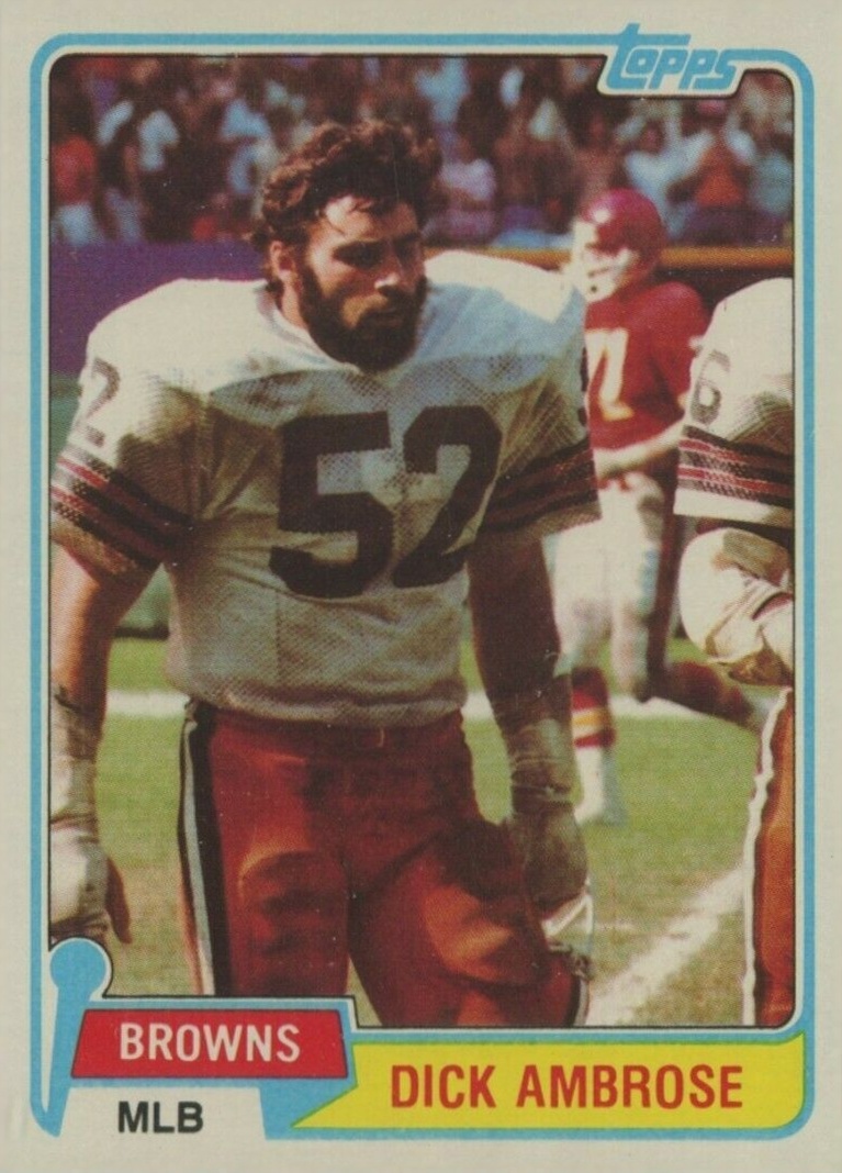 1981 Topps Dick Ambrose #298 Football Card