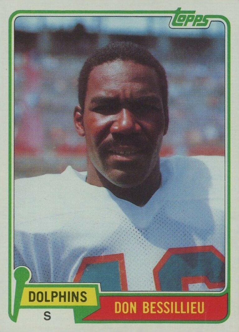 1981 Topps Don Bessillieu #63 Football Card