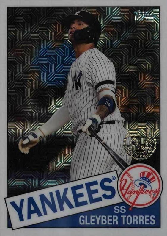 2020 Topps Silver Pack 1985 Chrome Promo Gleyber Torres #29 Baseball Card