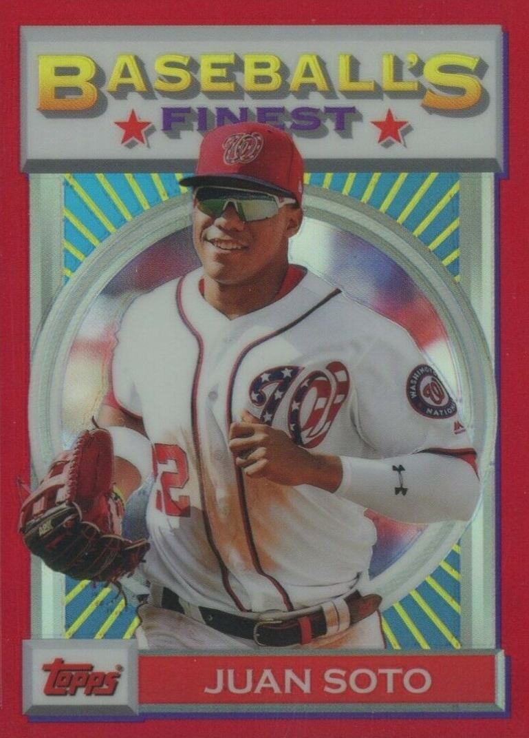 2020 Finest Flashbacks Juan Soto #167 Baseball Card