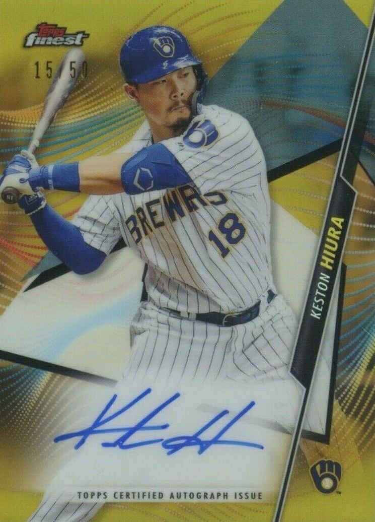 2020 Finest Autographs Keston Hiura #FAKH Baseball Card