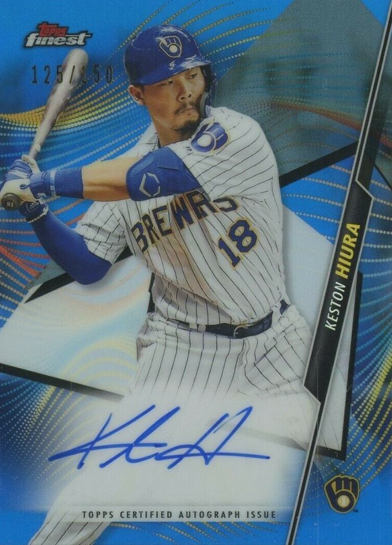 2020 Finest Autographs Keston Hiura #FAKH Baseball Card