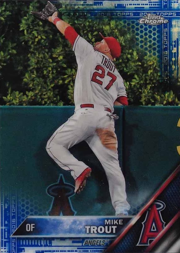 2016 Topps Chrome Mike Trout #1 Baseball Card