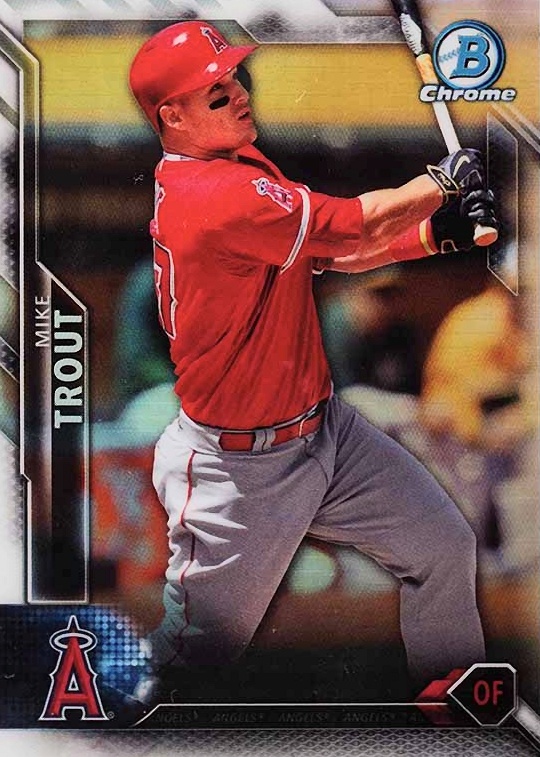 2016 Bowman Chrome Mike Trout #1 Baseball Card