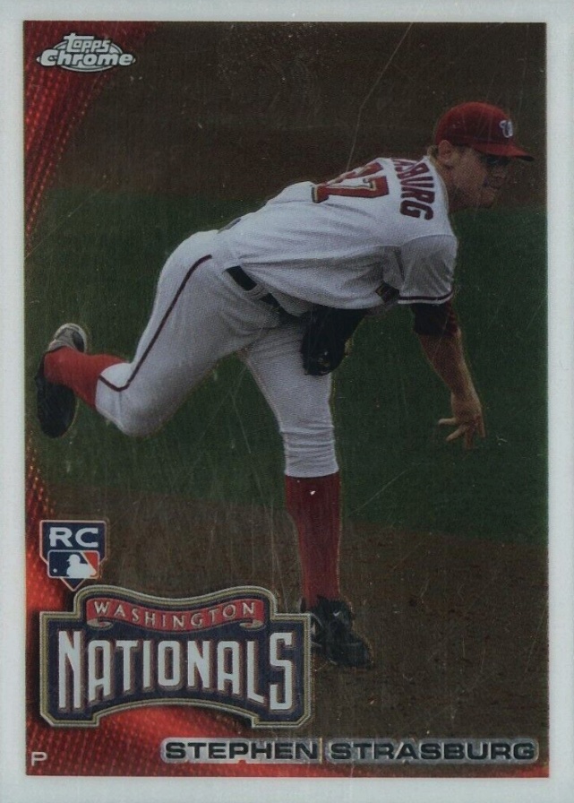 2010 Topps Chrome Stephen Strasburg #212 Baseball Card