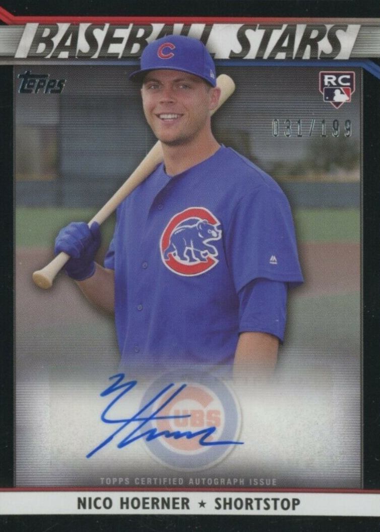 2020 Topps Baseball Stars Autographs Nico Hoerner #BSANH Baseball Card