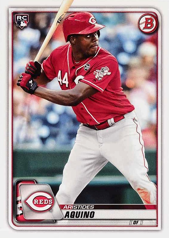 2020 Bowman Aristides Aquino #79 Baseball Card