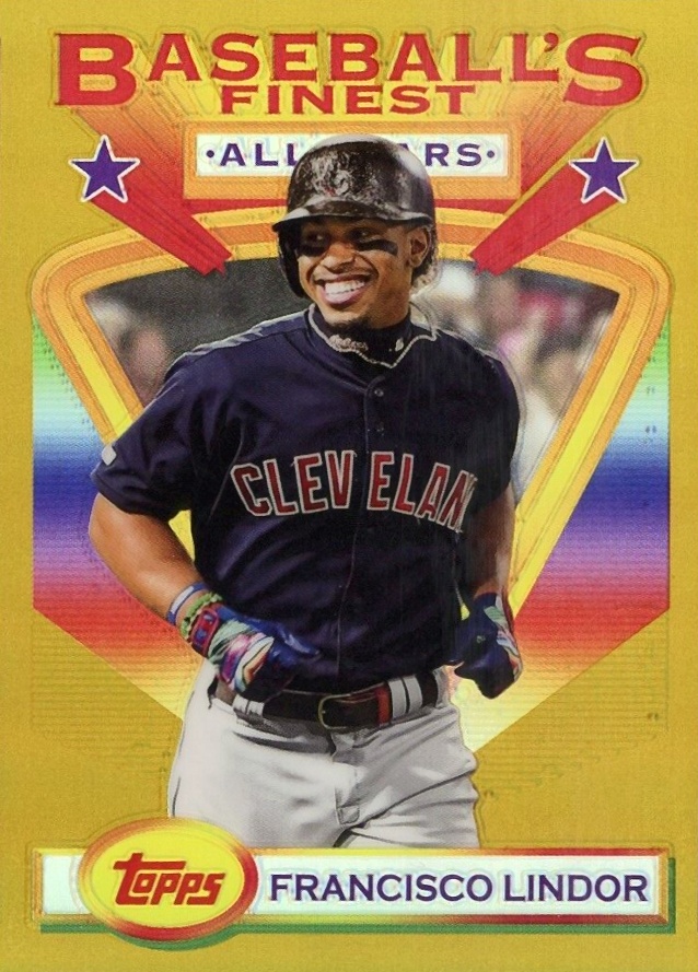 2020 Finest Flashbacks Francisco Lindor #115 Baseball Card