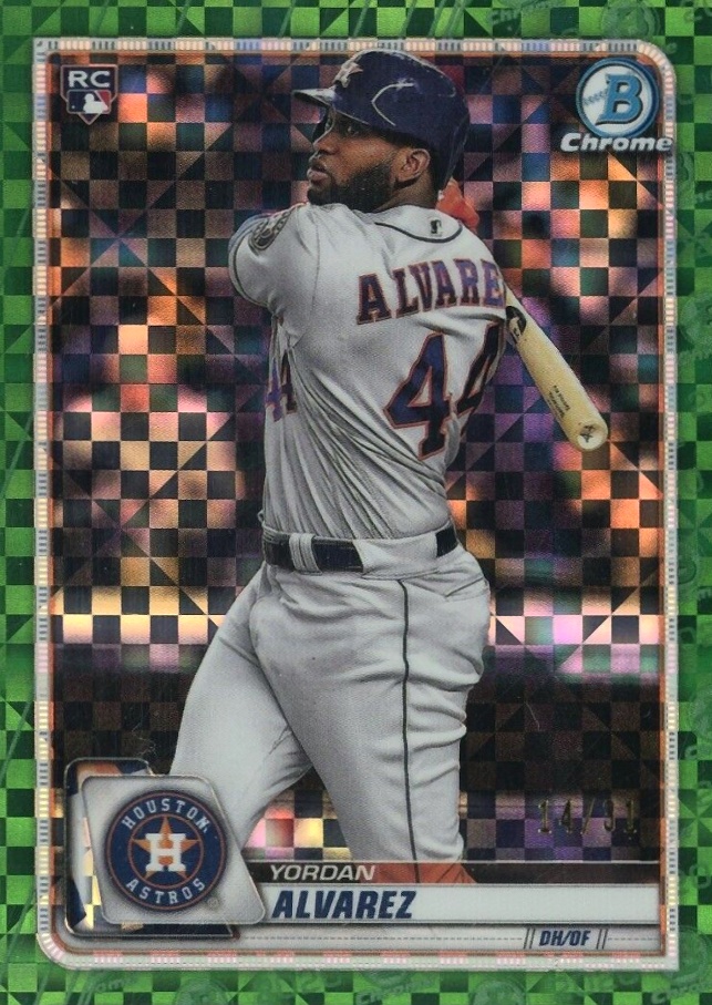 2020 Bowman Chrome X Yordan Alvarez #25 Baseball Card