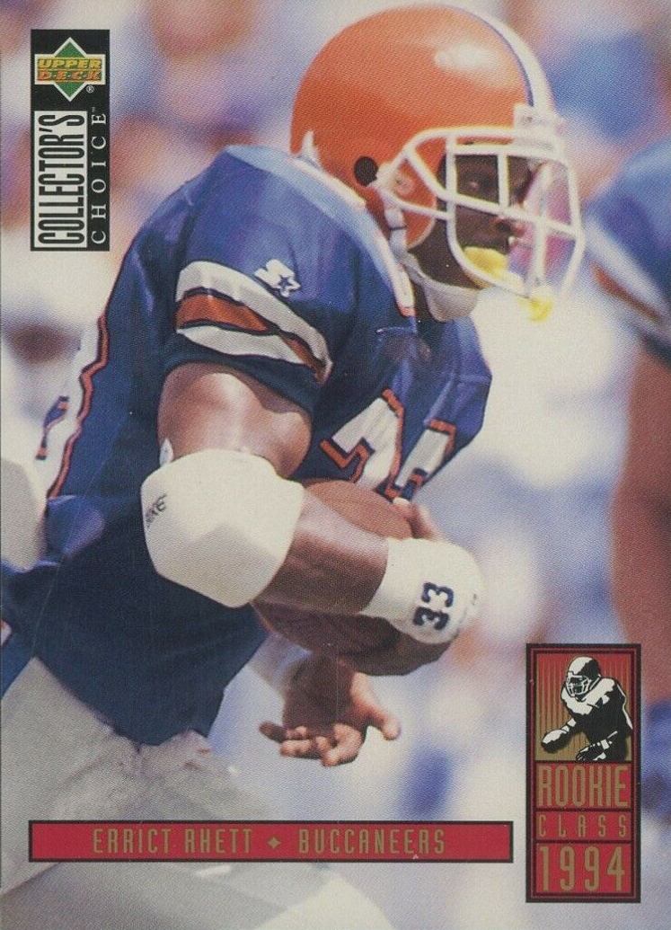 1994 Collector's Choice Errict Rhett #30 Football Card